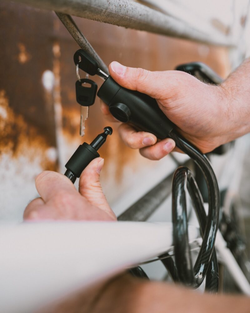 2-Key Bike Lock 12mm x 1.5m - Image 2