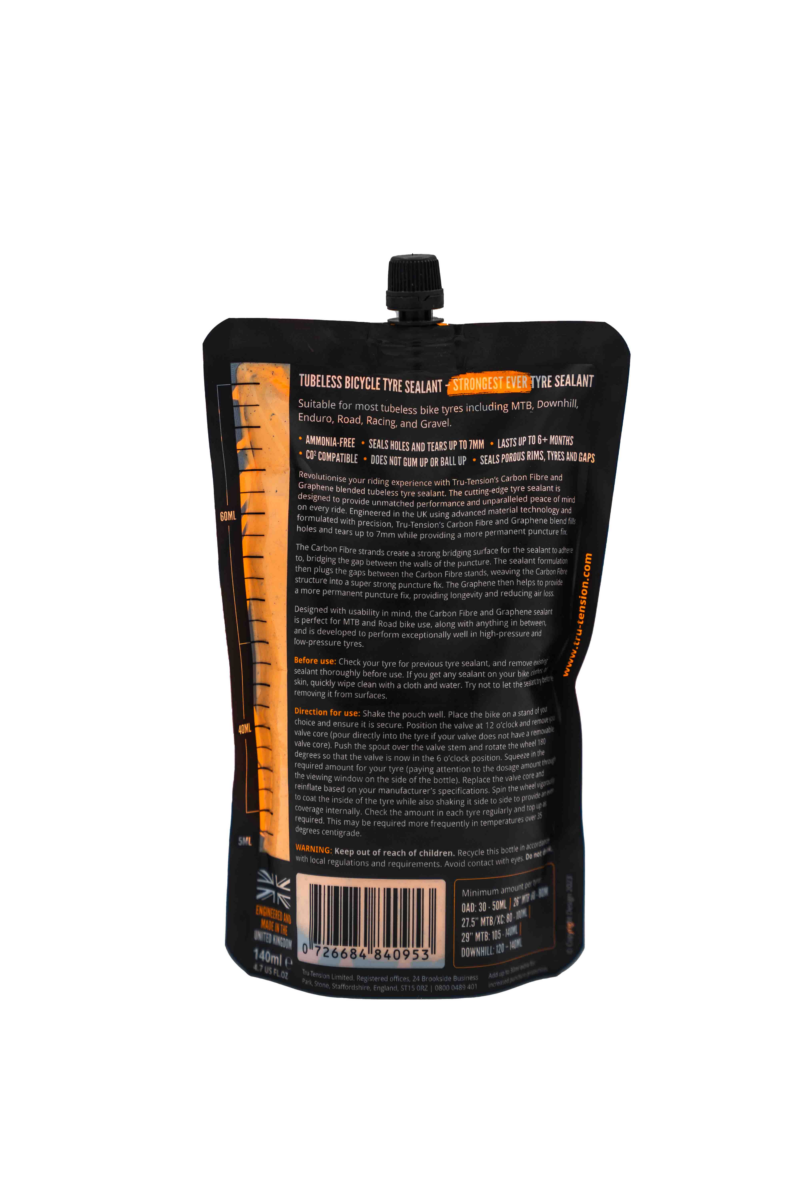 140ml Cycle Tubeless Tyre Sealant [BYOB] - Image 2
